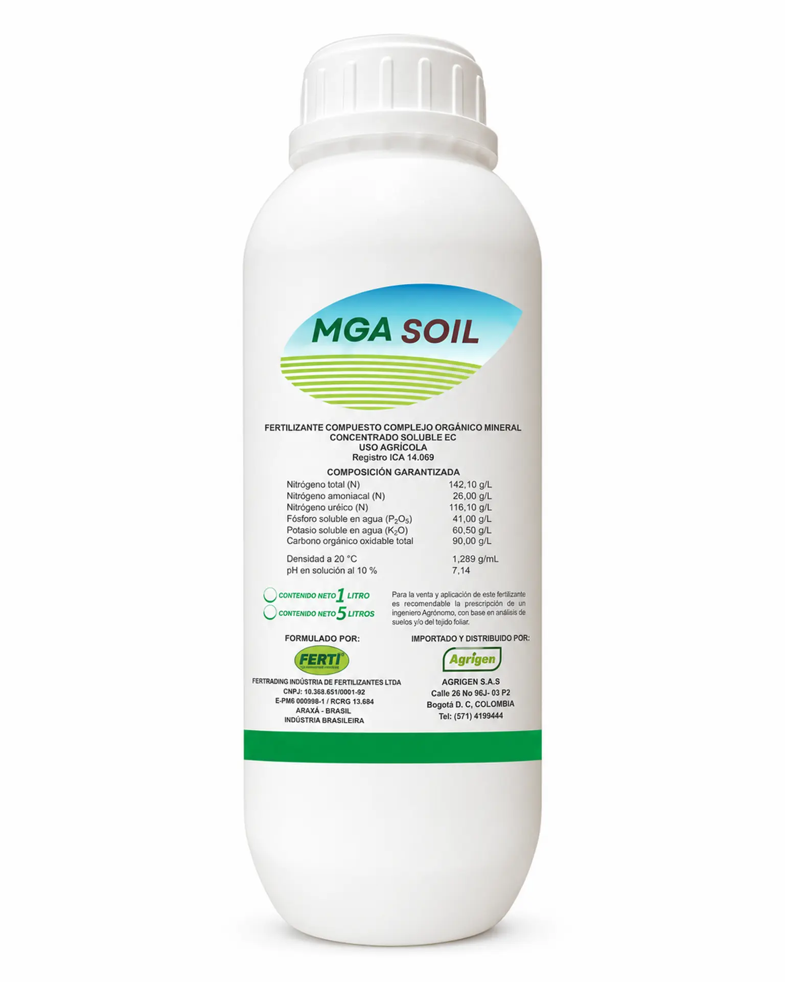 Envase de MGA Soil