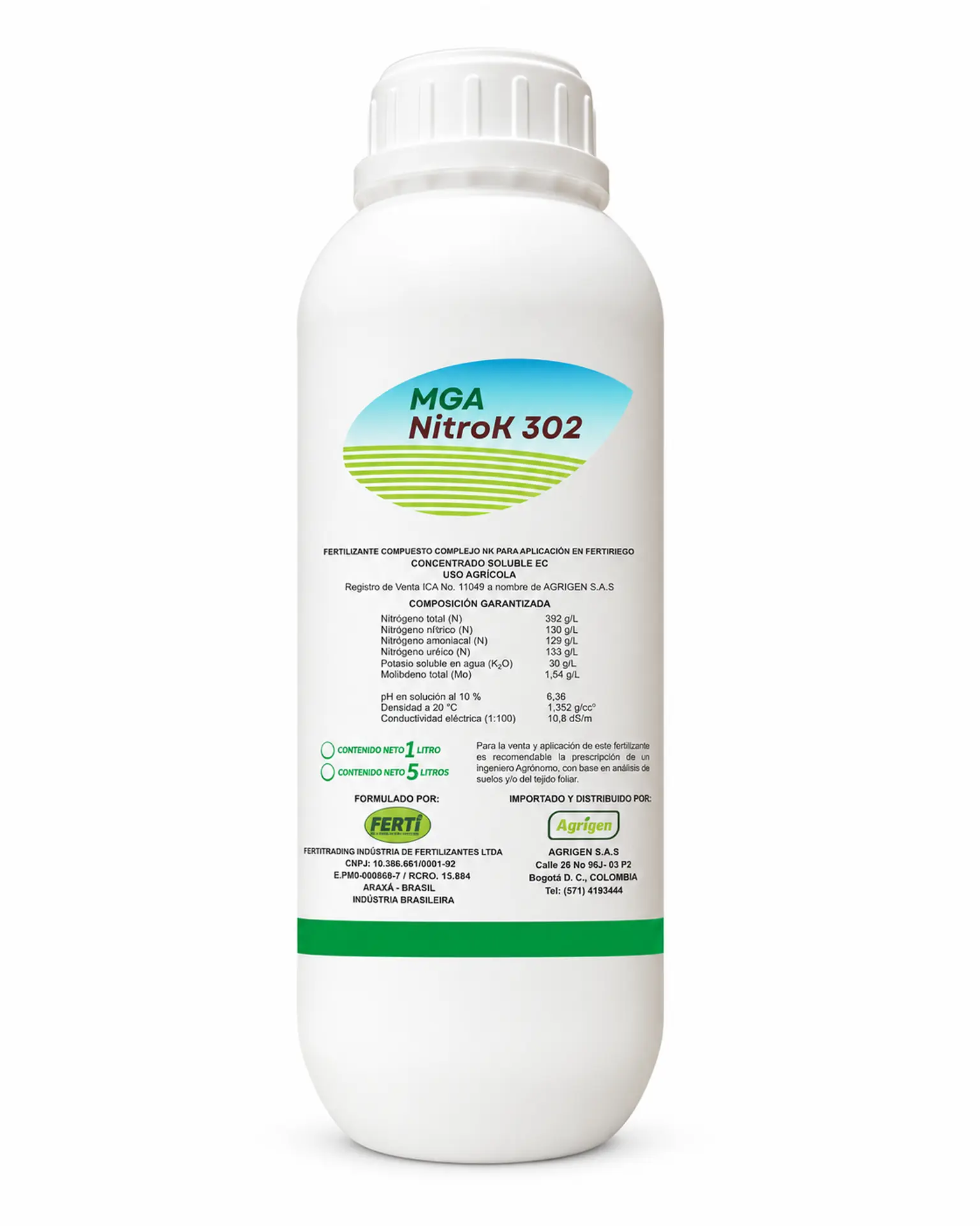 Envase de MGA NitroK 302