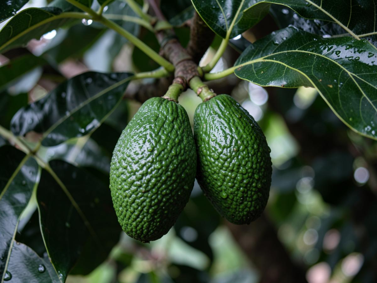 Aguacates Hass en la rama